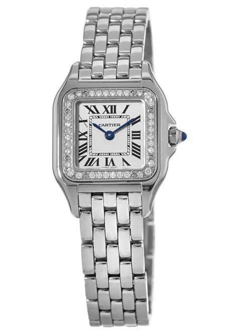 cartier diamond watches for women|cartier watch with diamond bezel.